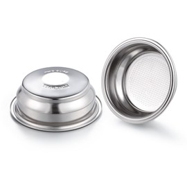 58mm Dual Wall Filter Basket Compatible with Calphalon Temp IQ/Kitchenaid KES6403 for Breville Barista Mini/Max Coffee Machine - Dual Wall Filter Basket - 2 Cup Pressurized basket