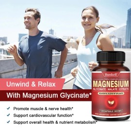 Bunkell Triple Magnesium Capsules - Support cardiovascular function and muscle health