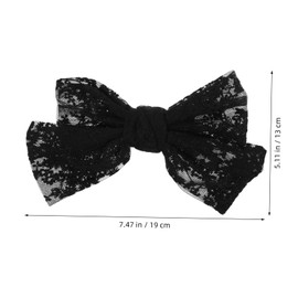 OATIPHO Elegant Lace Bow Hair Clips for Women Stylish Hair Accessories with Butterfly Knots for Weddings Bridesmaids and Special Occasions Floral Design Barrette