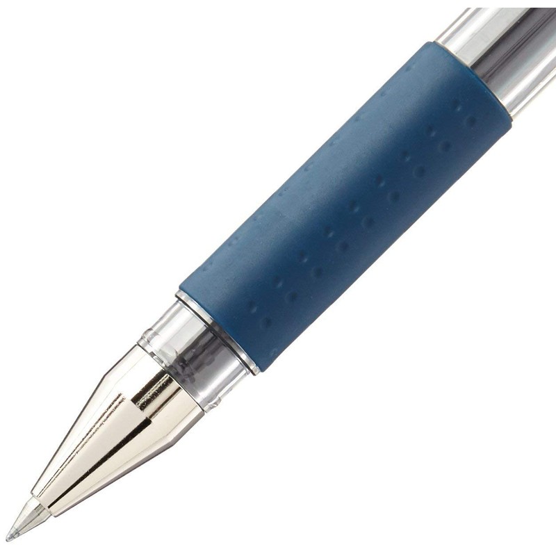 Signo Uni-Ball UM-151 0.38mm Gel Ballpoint Pen - Blue/Black (Pack