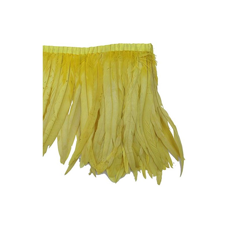 Sowder Rooster Hackle Feather Fringe Trim 10-12inch in Width Pack
