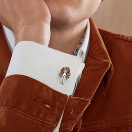 Lobster Cufflinks For Men With Gift Box., normal, Metal, no gemstone
