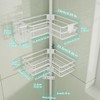 HapiRm Corner Shower Caddy Organizer - Shower Organizer Corner with