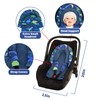 Baby Car Seat Head Support with Extra Headrest, 2-in-1 Babybody