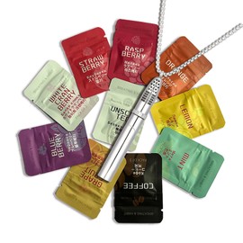 3 Pcs Flavoured Inner Filter Packs,Strawberries Oranges Blueberries,Air Breathlace Filter for Stop SMO/King Aids,Natural Essential Oil for Breathing Necklace with Resistance,Anxiety Relief for Adults