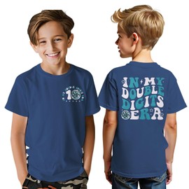 GLIGLITTR in My Double Digits Era Shirt Boys Birthday Tshirt 10 Year Old 10th Birthday Boy Outfit Kids Ten Bday Party Tee Top(Dark Blue,10th)
