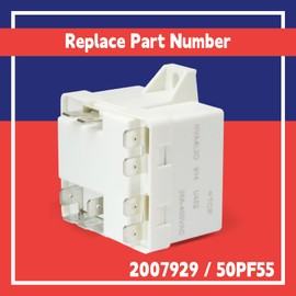 Dusledel 2007929 Start Relay Compatible with Manitowoc Ice Machine I0500 I0522 SF0600 SN0650, Replacement for 50PF55 Ice Maker Part