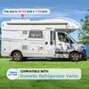 HECASA RV Refrigerator Vent Cover Compatible with Dometic Vents Direct