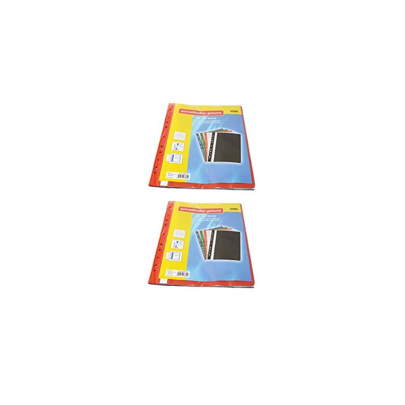 Idena 307862 File Folder A4 Perforated Plastic (20 Staplers)