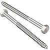 VGBUY 1/4" x 3" Hex Head Lag Screws 18Pcs, 304