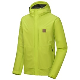 Little Donkey Andy Men's Waterproof Rain Jacket Windproof Light Jacket, Breathable Outdoor Rain Shell with Hood (Love Bird M)