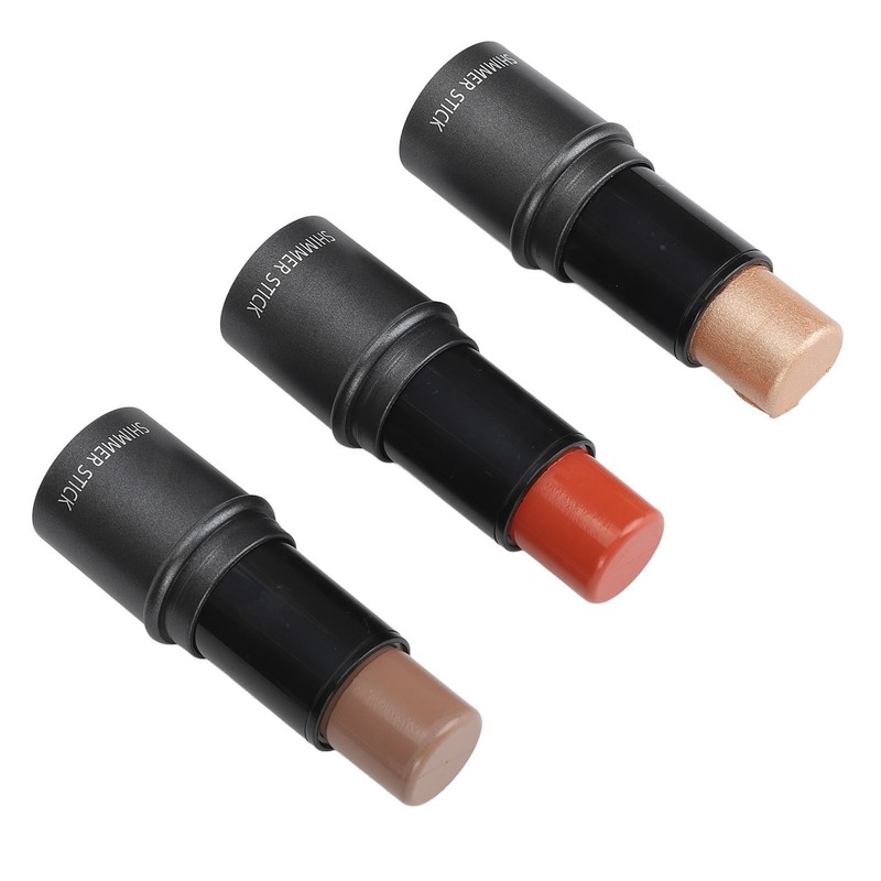 3pcs Highlight Blush Contour Stick Professional Cream Blush Stick for