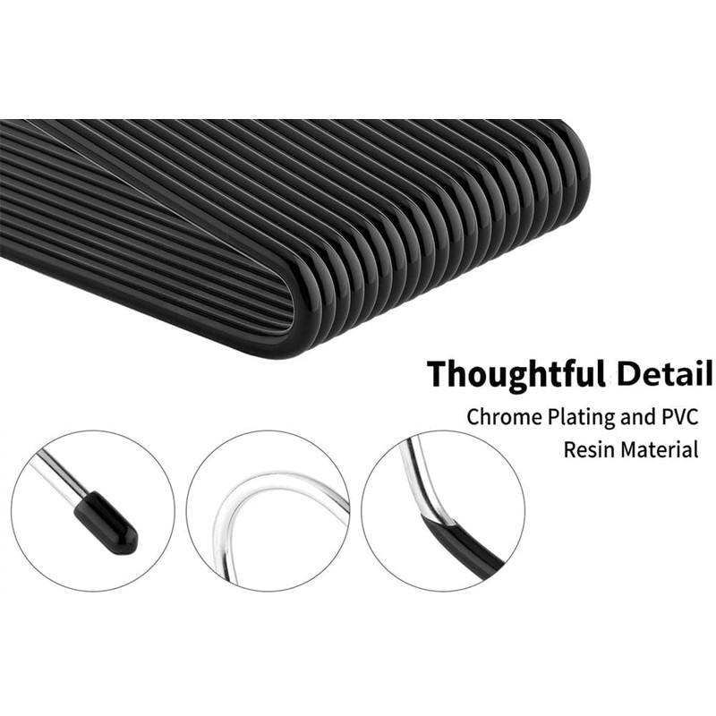 Corodo Metal Pants Hangers Non Slip - 40 Pack Open