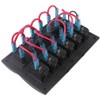 12V 6 Gang Car Boat Switch Panel Waterproof Auto Fuses
