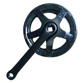 Shikishima Bicycle W Guard Gear Crank 44T-152mm BK