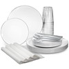 " OCCASIONS " 200pcs set (25 Guests)-Wedding Party Disposable Plastic