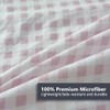 NSNLGSGC Pink Gingham Queen Sheet Set, Soft Brushed Microfiber Plaid