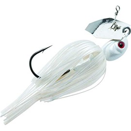 Z-MAN Chatter Bait Project Z Series Ez Skirt Mustad Hook, 1/2 oz, Pearl Ghost