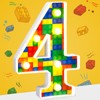 Baquler Building Block Light up Number Birthday Decoration Sign Marquee