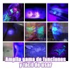 MHUITW 2pzs Linterna Táctica UV LED 395nm con Zoom y