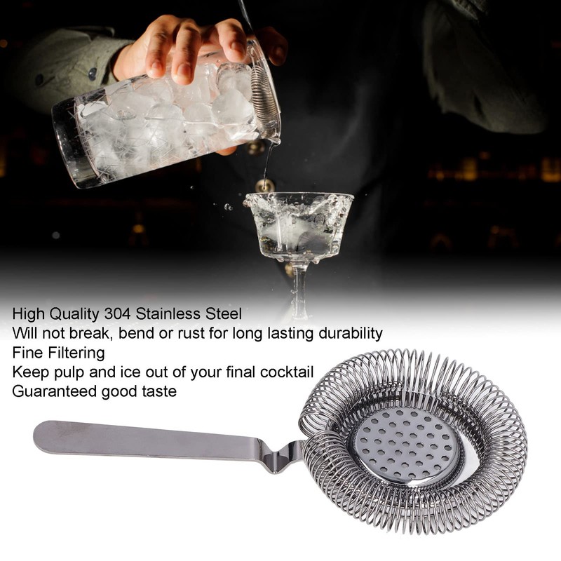 Bar Strainer, Cocktail Strainer Easy Cleaning for Party for Restaurant