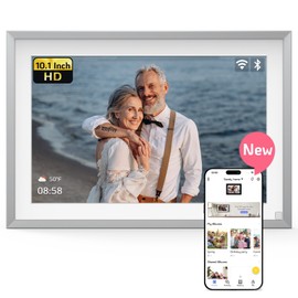 NexFoto 10.1 Inch Digital Picture Frame, Digital Photo Frame 64GB, Electronic Picture Frame Dual WiFi Touch Screen Bluetooth, Motion Sensor, Easy Share Photos Video via NexFoto App, Gift for Mom Dad