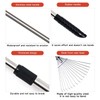 VerdeEver Adjustable Garden Metal Rake -32 to 63 Inch ，Hand