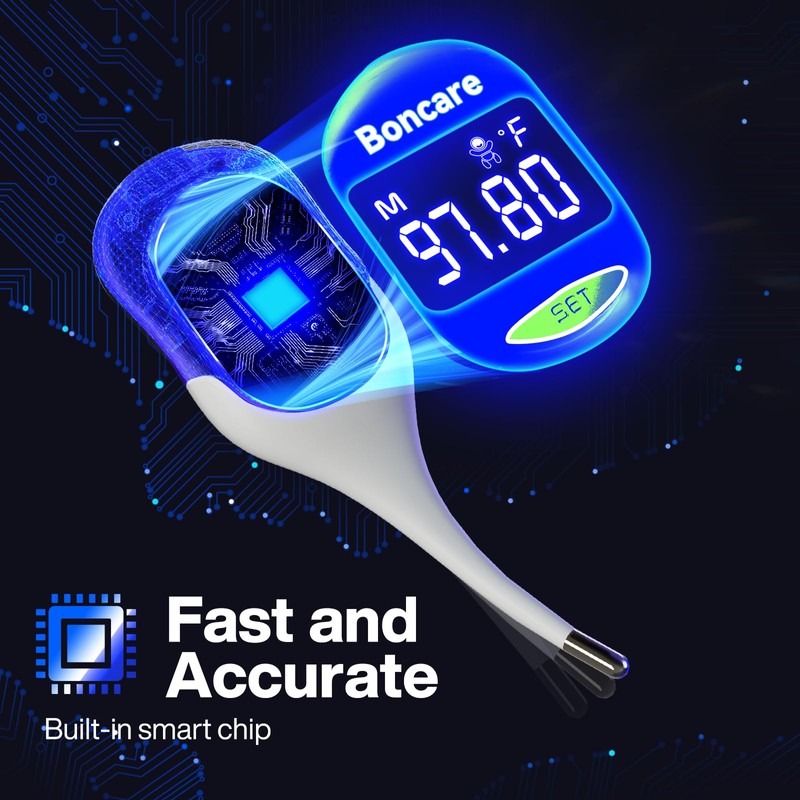 Boncare 9 Seconds Basal Body Thermometer for Ovulation, Oral Thermometer