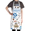 G2TUP Scotland Kitchen Apron Scottish Highlander Apron Scottish Thistle Gifts