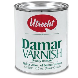 Utrecht Oil Varnish - Ready-to-make Damar Varnish, 10.5 oz can
