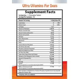 Dog Immune System Supplements - Dog Ultra Vitamins - Veterinarian Recommended - Immune Support - Hair Skin Eyes and Bones Support - Vitamin e Oil for Dogs - 3 Bottles (270 Treats)
