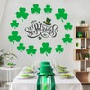 MoDooris 120 Pcs St. Patrick’s Day Shamrock Cutouts 3 Sizes