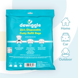 DEWIGGLE Disposable Potty Liners (Universal Fits All Types of Potty Chair, 60, Count)