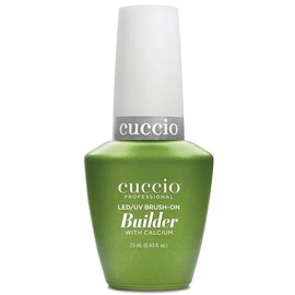 Cuccio Pro Brush-On Builder Gel With Calcium - LED And UV Self-Levelling Lightweight Formula - Soak-Off Gel Product With Strength Of Hard Gel - Chip-R