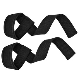 Weight Lifting Straps Deadlifting Powerlifting, 5MM Neoprene Wrist Support, Anti Slip 60CM Hand Bar Grip, Heavy Duty Bodybuilding Weightlifting Workout, Soft Cotton, Strength Training Gym Fitness