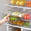 LALASTAR Fridge Drawers, 3-Pack Clear Stackable Pull Out Refrigerator Organizer