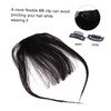 FRCOLOR Clip in Hair Bangs Extensions 100% Real Human Hair