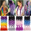 Hair Extension 60 cm Crochet Braids Two Tone Ombre Braiding