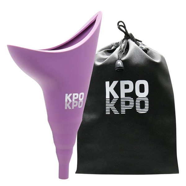 KPOKPO Female Urinal, Female Urination Device, Reusable Silicone Female Urinal, Portable Urinal Allows Women to Pee Standing Up, Pee Funnel for Outdoor, Inconvenient Mobility, Activities, Campin