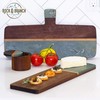 Totally Bamboo Rock & Branch Series Slate and Acacia Serving