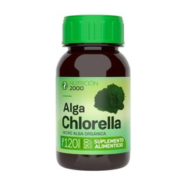 Chlorella N2000, 500 mg, 120 Cápsulas, Alga Chlorella, Suplemento Alimenticio