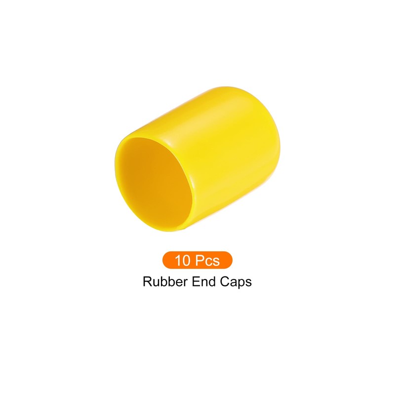 Rebower 10 Pack Screw Thread Protector Cover Rubber End Caps,