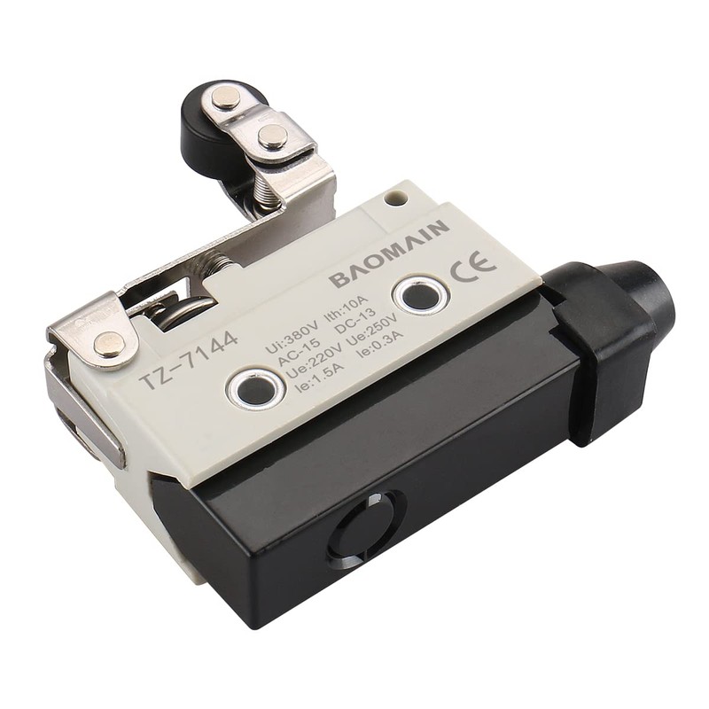 BAOMAIN Limit Switch TZ-7144 One-Way Action Short Hinge Roller Lever,