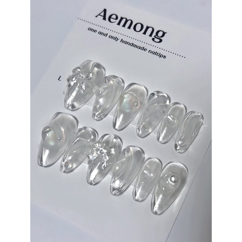 Aemong: Transparent glass craft - Short Oval / Aemong :