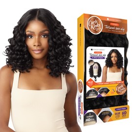 Sensationnel Kinky Edge Y-Part Lace Wigs - ypart kinky spiral curl 14-inch glueless synthetic wig - CKCO Kinky Edge Y-Part Kinky Spiral Curl 14 Inch (HL34/51)