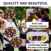 Hooshing 4PCS Pom Poms Cheerleading Purple and Gold with Handle