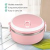 Acero inoxidable portátil con aislamiento térmico Noddles Rice Box Lunch