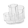 WOONEKY Makeup Brush Holder Rotatable Vanity Organizer with Compartments Compact