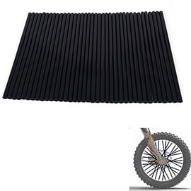 AnXin Spoke Skins,72 PCS Motorcycle Spoke Covers Wraps Protector for 19-21 Inch Wheel Rim KLX KX CRF DRZ XR YZ YZF RMZ SX SXF EXC XCF SSR Apollo SDG Dirt Pit Bike Black