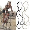 Hair Ties Ponytail Holder for Water Sports Hair Bobbles for Thick Hair No Damage Strong Braided Ponytail Fixing Long Curly Hair Surfing Swimming Riding 2 Pack